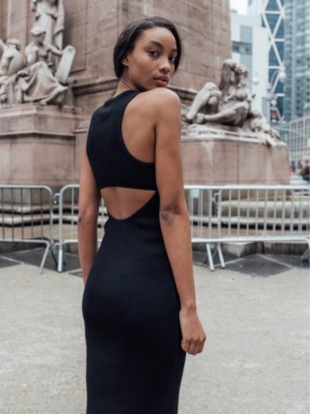 Kith Black Sleeveless Maxi Dress